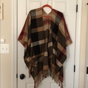 Plaid Poncho